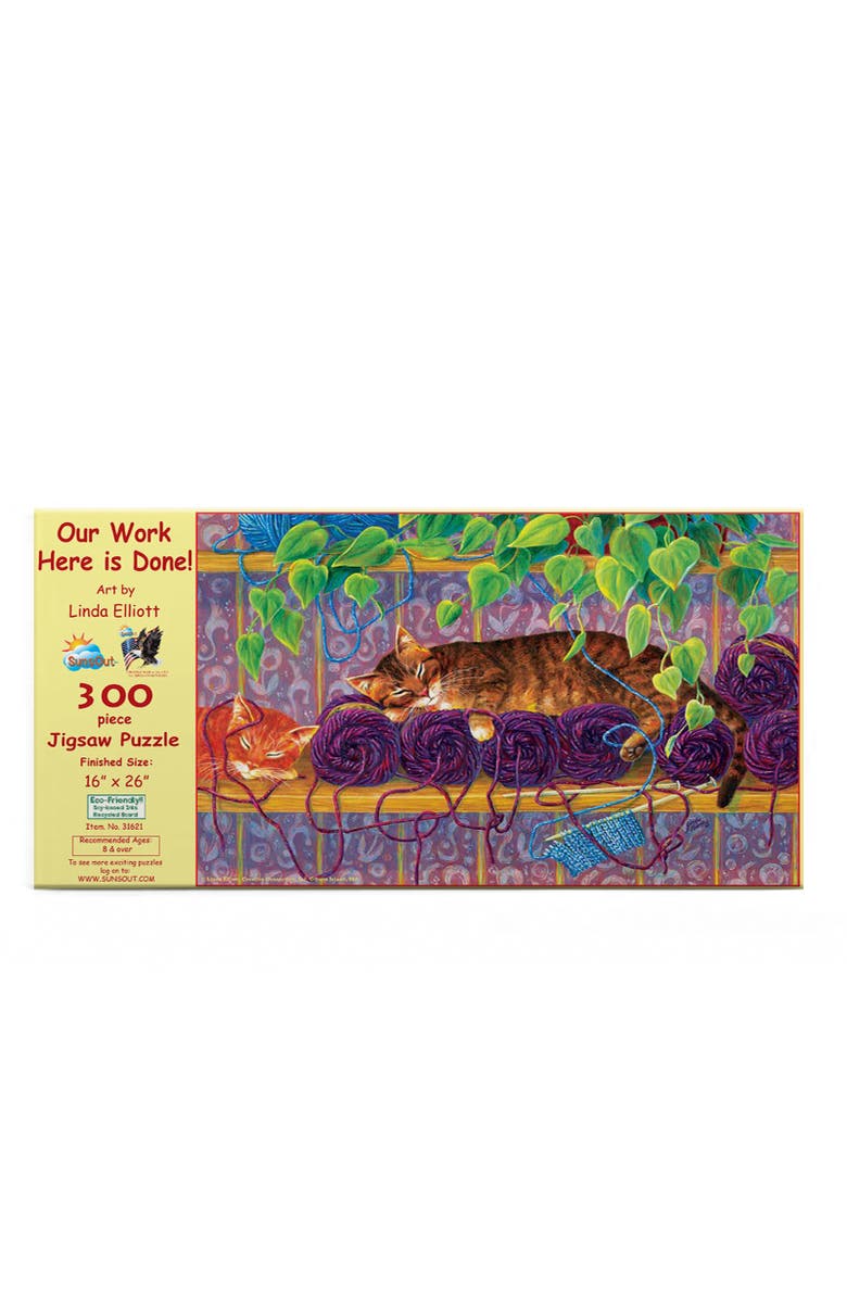 Sunsout Our Work is Done Here 300 piece Jigsaw Puzzle for Adults, Alternate, color, Multicolor