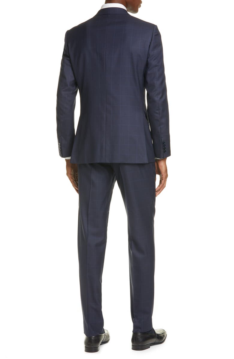 ZEGNA Ermenegildo Zegna Milano Trofeo Classic Fit Windowpane Wool & Silk Suit, Alternate, color, 