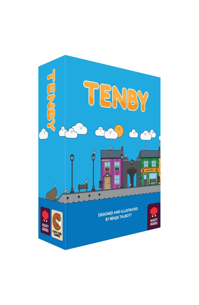 Mighty Boards Tenby, Matching Card Game, Action Drafting, Ages 14+, Main, color, Blue