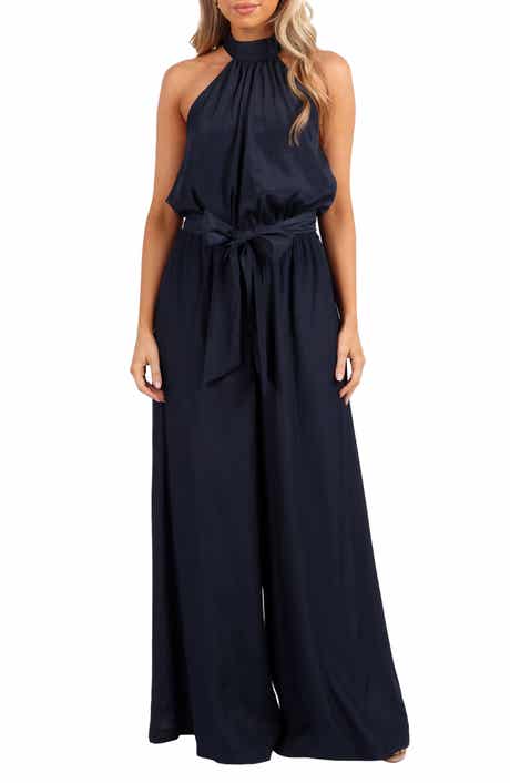 Petal & Pup Lelia Halter Neck Wide Leg Jumpsuit