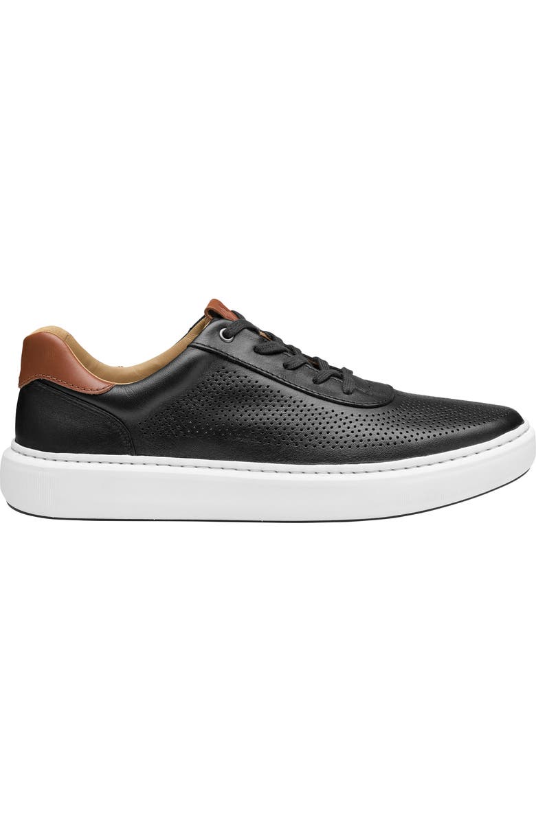 Johnston
Murphy Anders Perforated Sneaker, Alternate, color, Black Full Grain