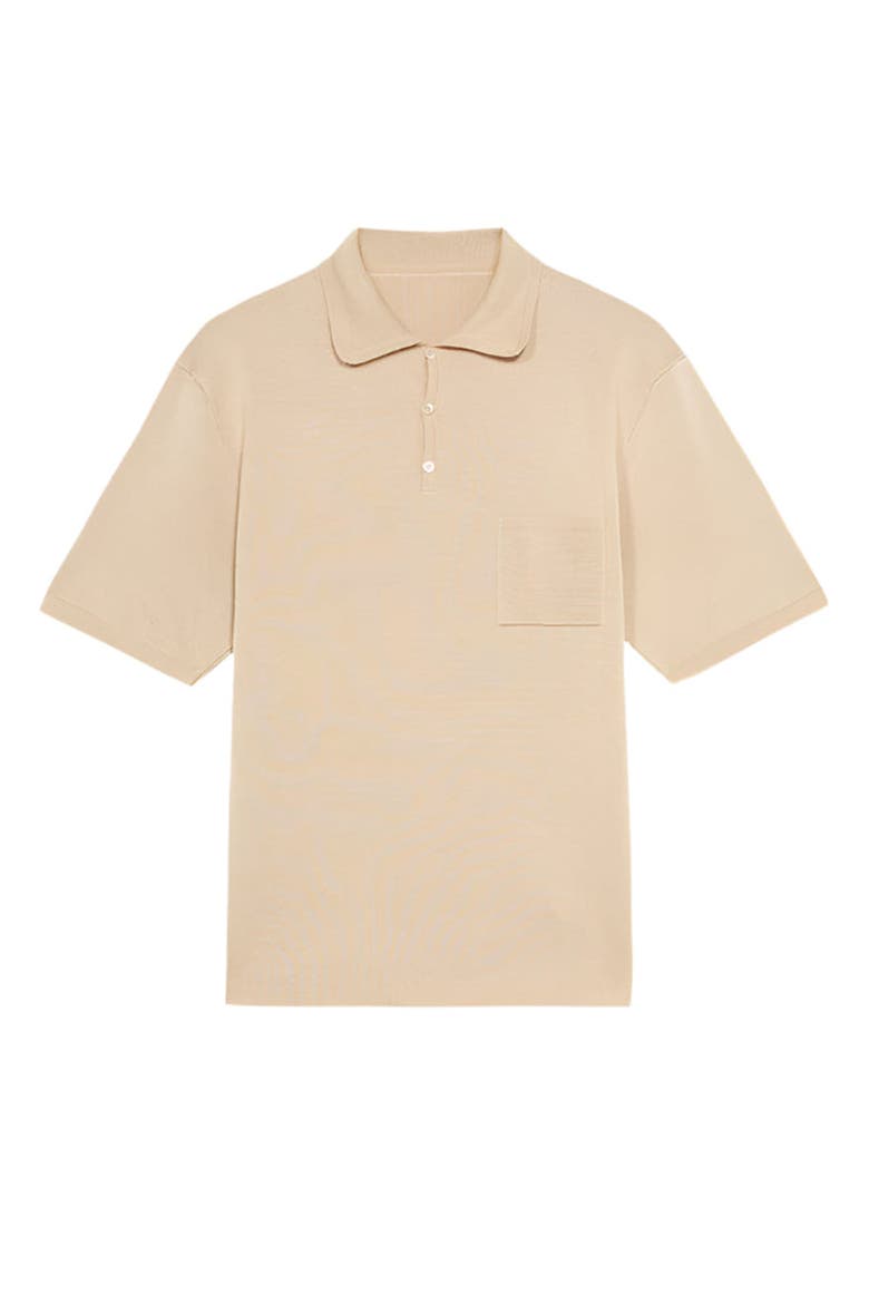 Cris Cotton Polo, Main, color, Ecru