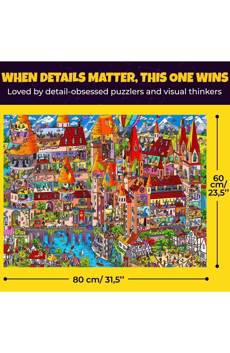 Quokka 1000 Piece Jigsaw Puzzle for Adults - Galactic Tails, Cruise Vistas & Knightly Cats, Alternate, color, Knighty Cats