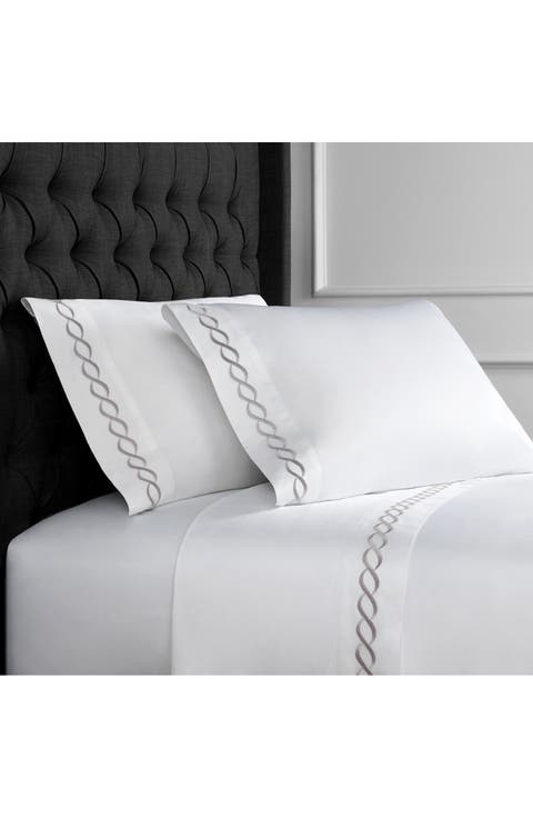 Rope Embroidered 600 Thread Count Cotton Sheet Set