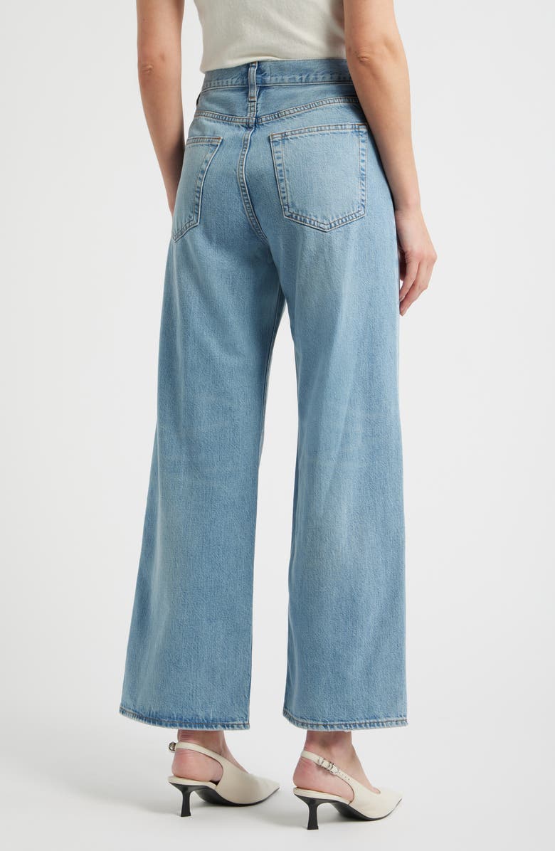 FRAME The Pixie Off Duty Stroll High Waist Relaxed Straight Leg Jeans, Main, color, Frey