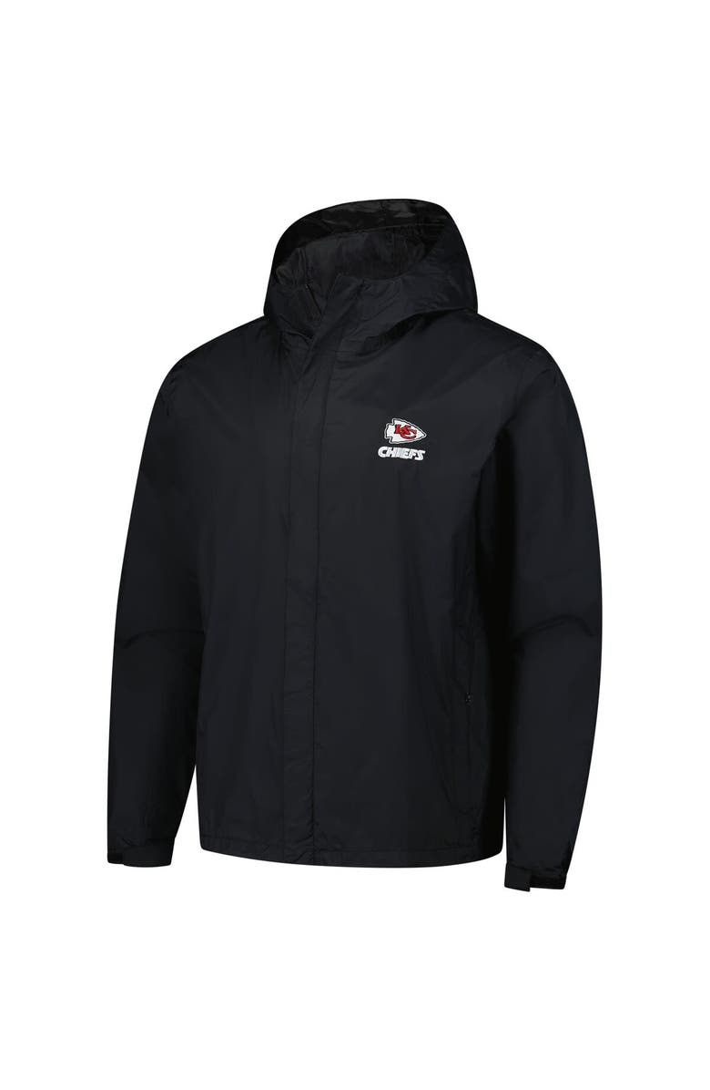DUNBROOKE Men's Dunbrooke Black Kansas City Chiefs Tropic Waterproof Packable Full-Zip Hoodie Jacket, Alternate, color, Black