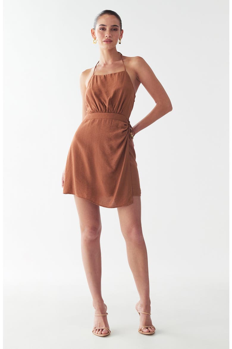 Roma Dress, Alternate, color, Rust Brown