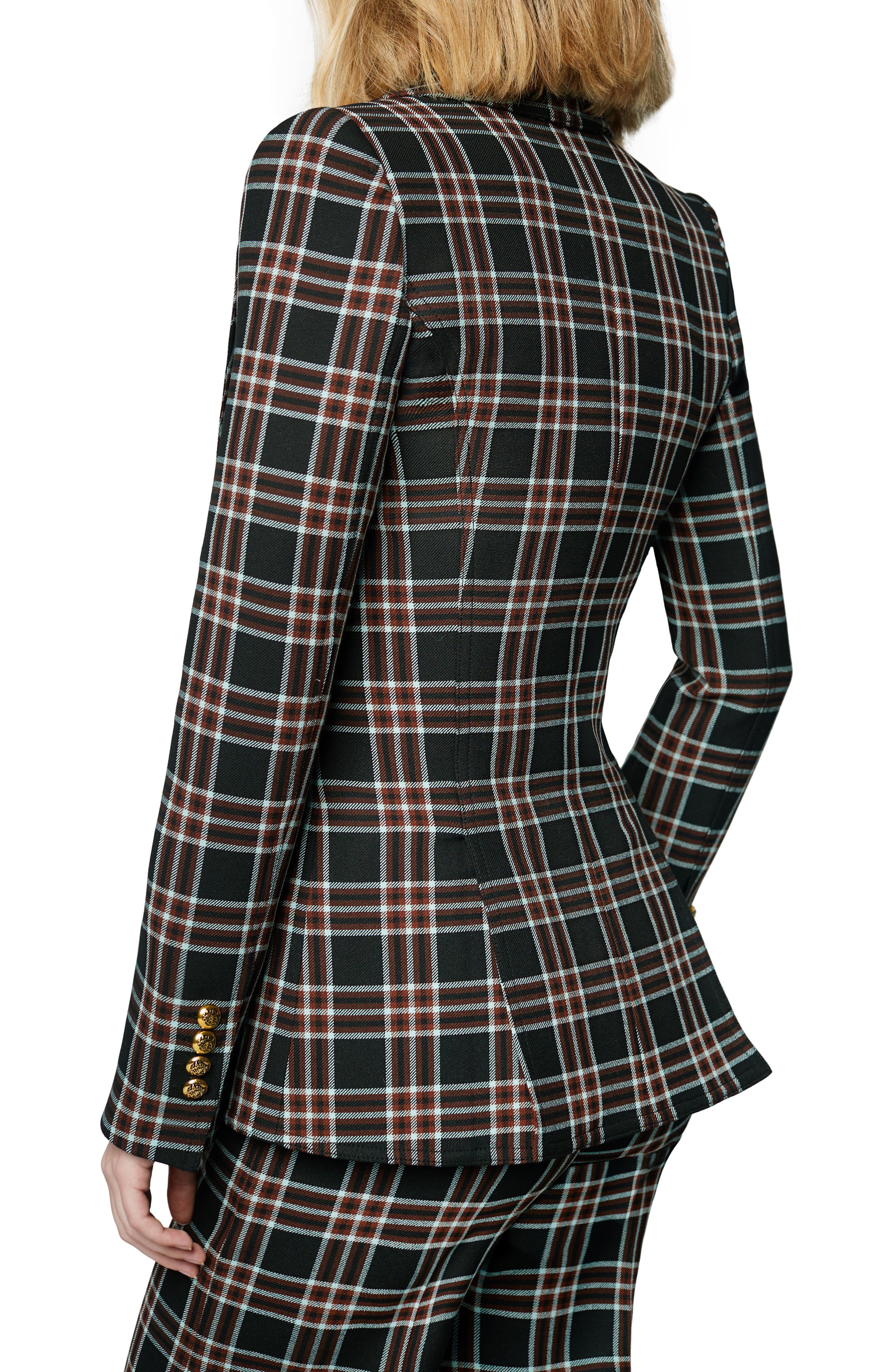 Hutton Plaid Blazer - image 2