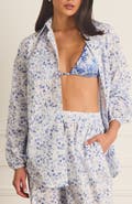 Aqua Blu Relaxed Fit Odilia Beach Shirt
