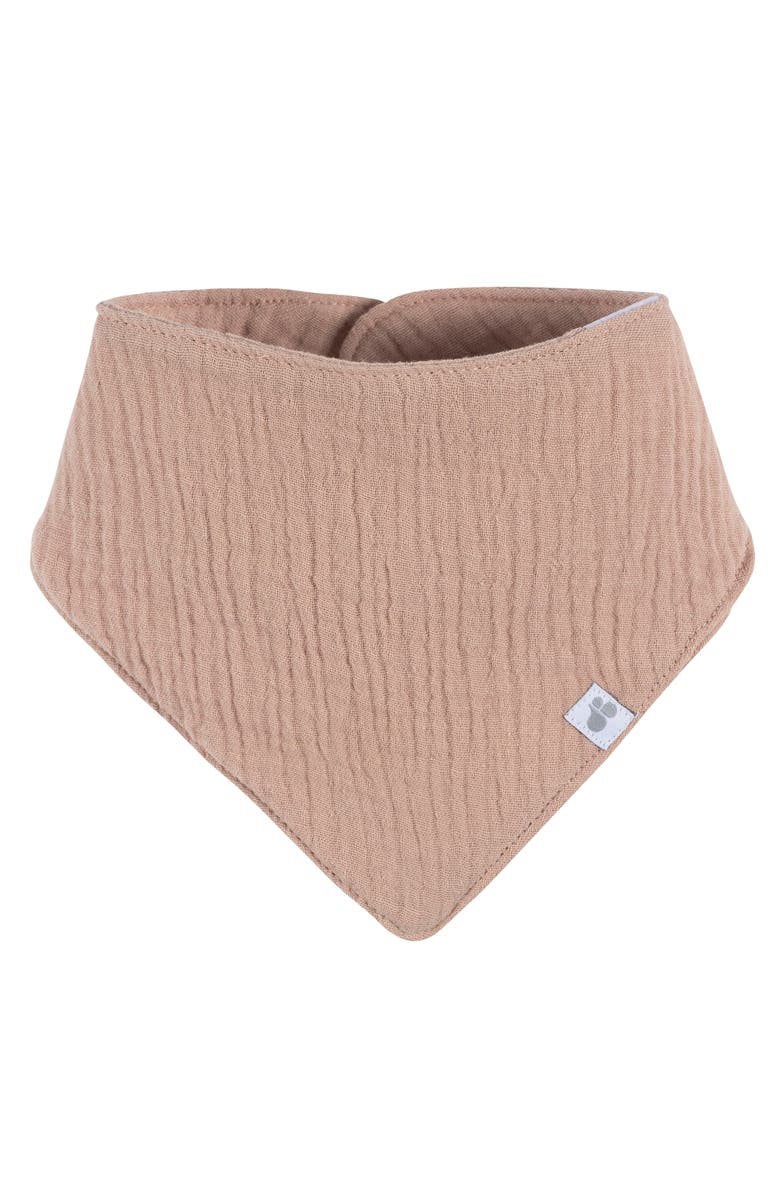 Just Born Muslin Bandana Bibs 4-Pack Neutral Colors, Alternate, color, Tans