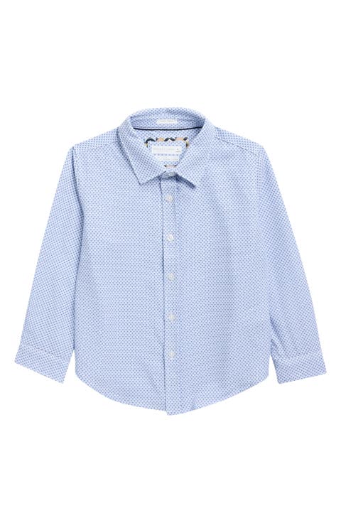 Kids' Polka Dot Button-Up Shirt (Little Kid)