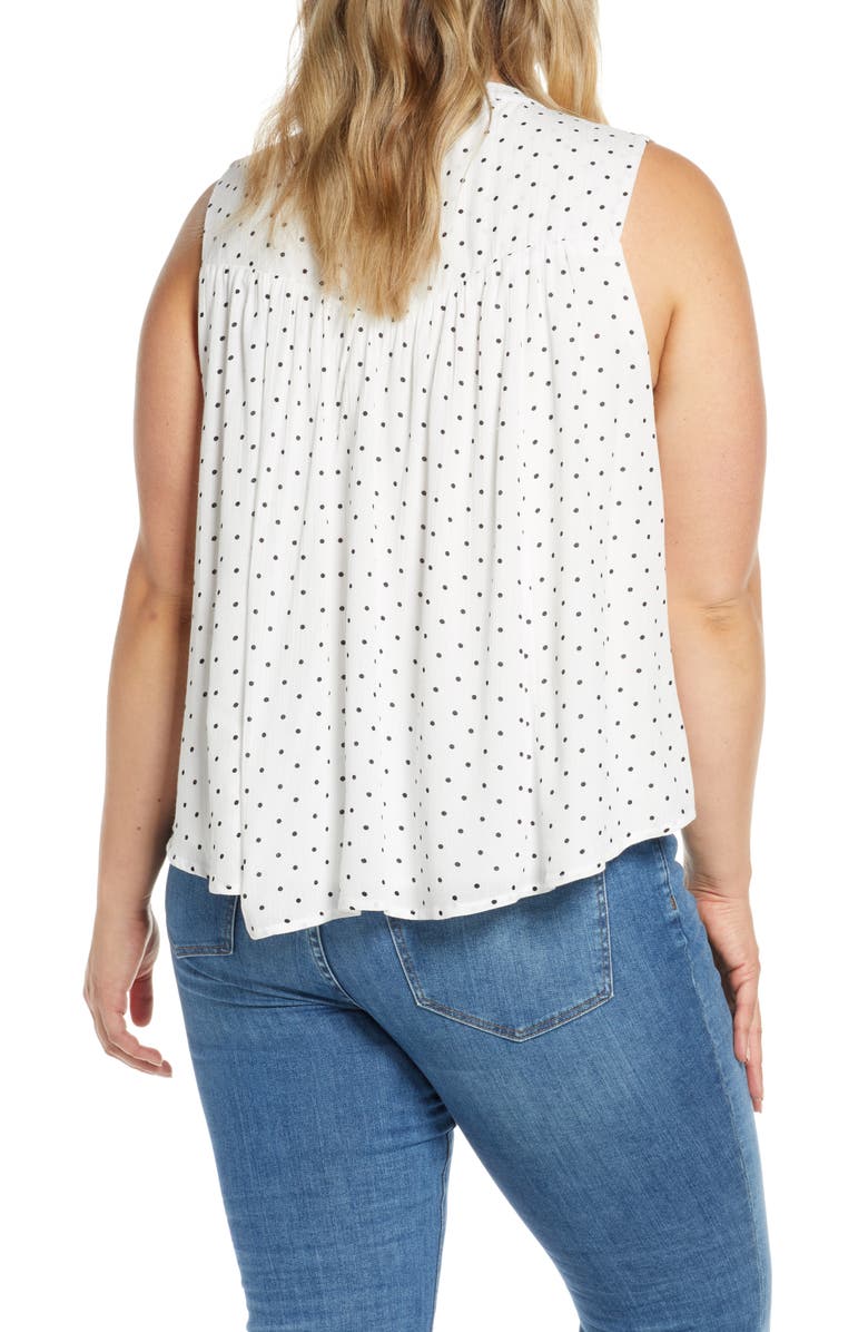 GIBSONLOOK Gibson x The Motherchic Boardwalk Tie Neck Woven Top, Alternate, color, 