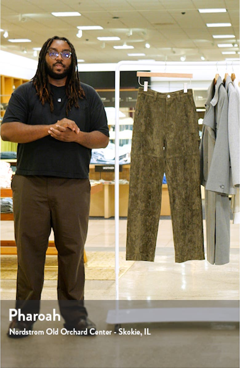 Franklin Rib Cage Faux Suede Carpenter Pants, sales video thumbnail