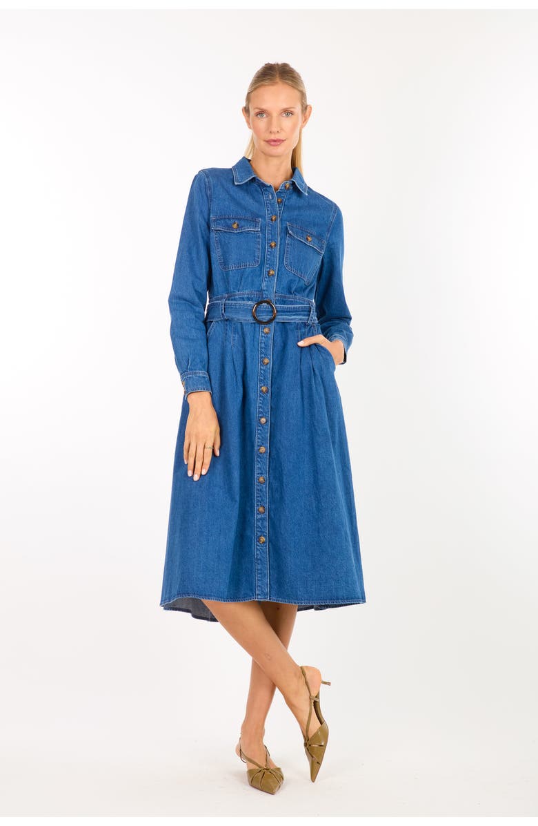 Super Natural by Secret Mission Arrowleigh Dress, Main, color, Denim Garment Wash