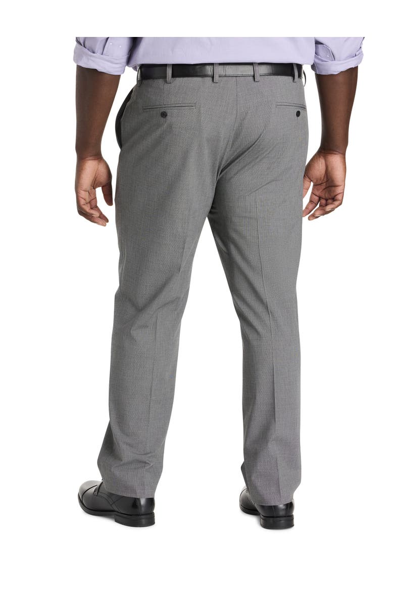 Big & Tall Mini-Neat Suit Pants, Alternate, color, BLACK