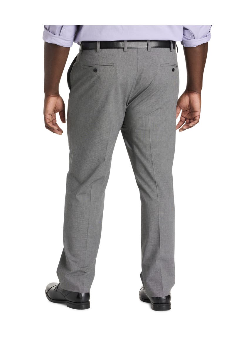 Oak Hill by DXL Big & Tall Mini-Neat Suit Pants, Alternate, color, Black