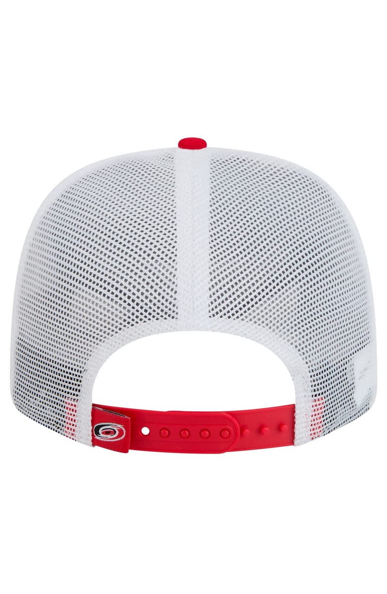 New Era Men's New Era Red Carolina Hurricanes Core Trucker 9SEVENTY Stretch-Snap Hat, Alternate, color, 