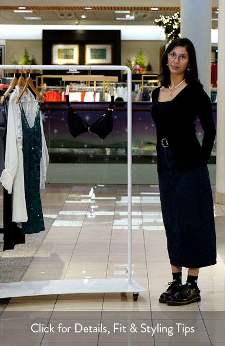 Strappy Lace Triangle Bralette, sales video thumbnail