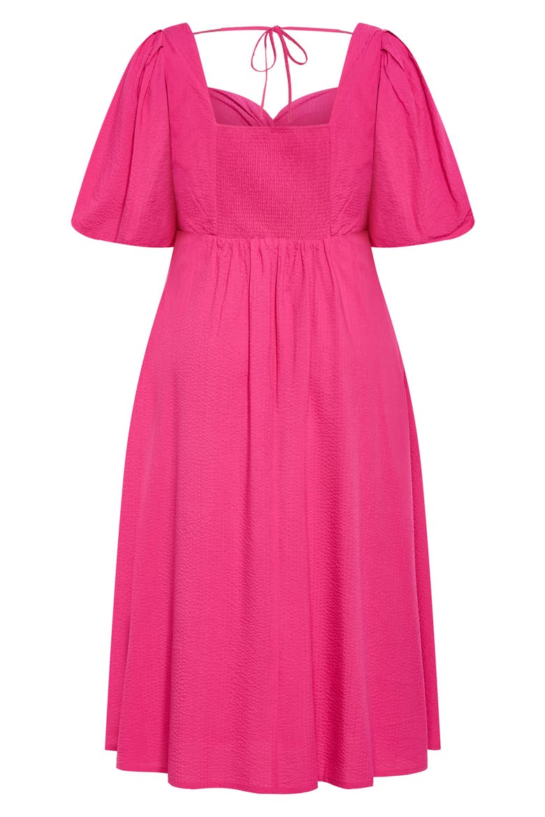 Hermione Puff Sleeve Empire Waist Maxi Dress, Alternate, color, PINK
