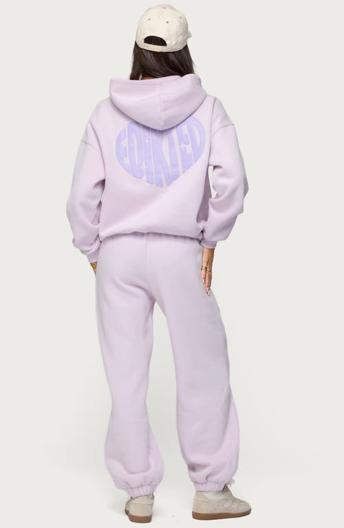 Edikted Major Love Hoodie In Purple