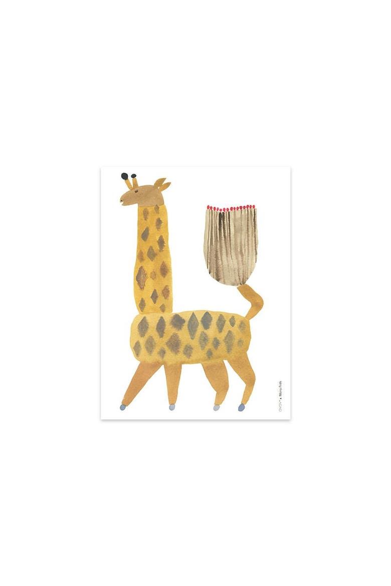 Noah Giraffe Poster, Main, color, Multi