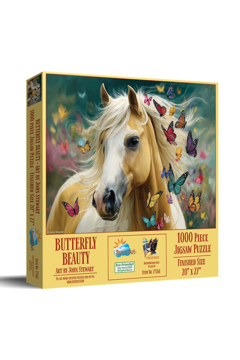 Butterfly Beauty 1000 piece Jigsaw Puzzle for Adults, Main, color, Multicolor
