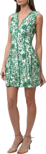 Kendra Floral Scalloped Dress