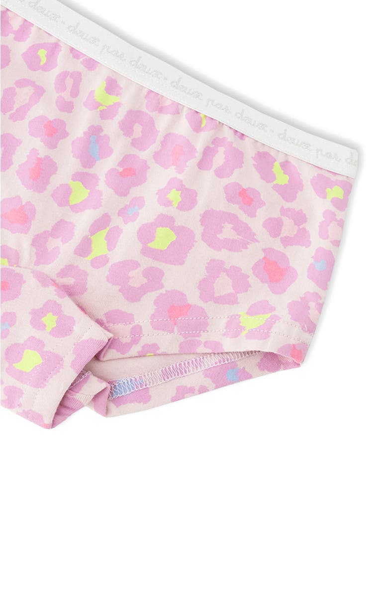 Deux par Deux Boyshort Panties (Pack Of 3) Organic Cotton, Alternate, color, Green Kitten Print