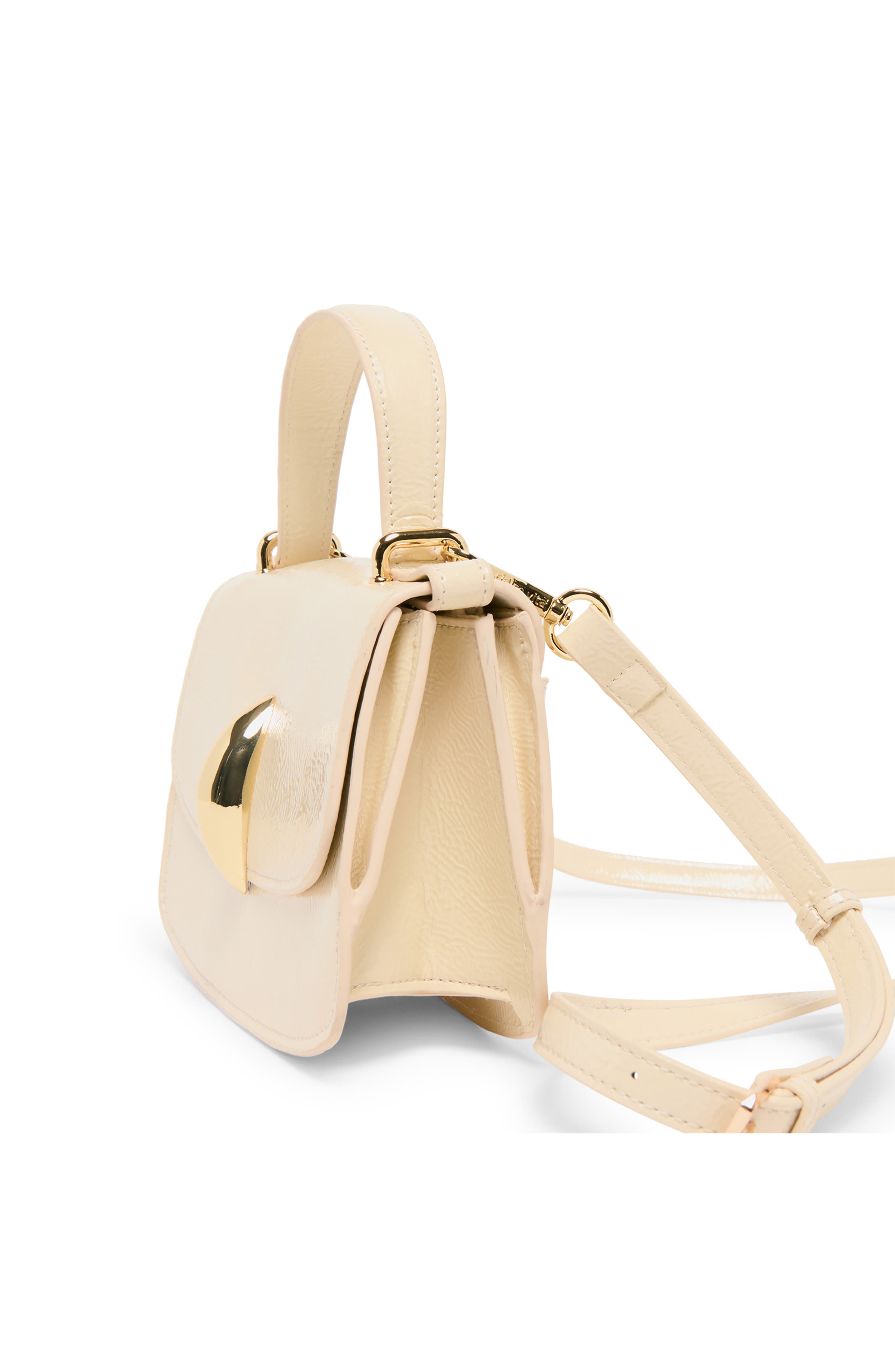 Dolce Vita Lucia Faux Leather Top Handle Bag, Alternate, color, Cream