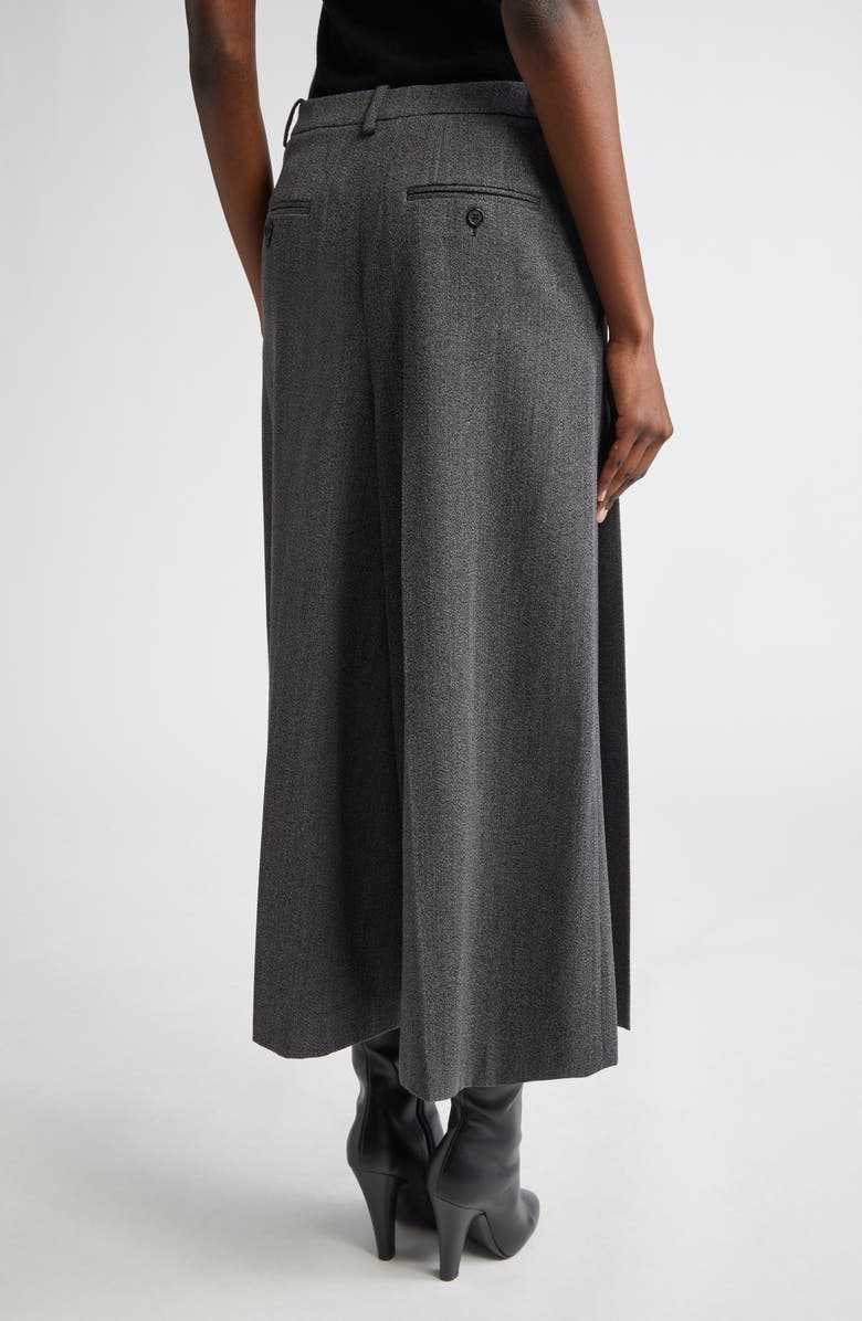 Michael Kors Collection Wide Leg Culotte Pants, Alternate, color, Black/ Pearl