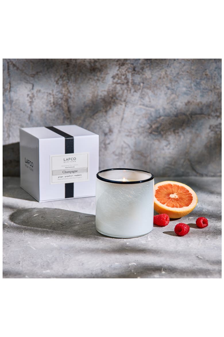 Champagne Classic Candle, Alternate, color, WHITE