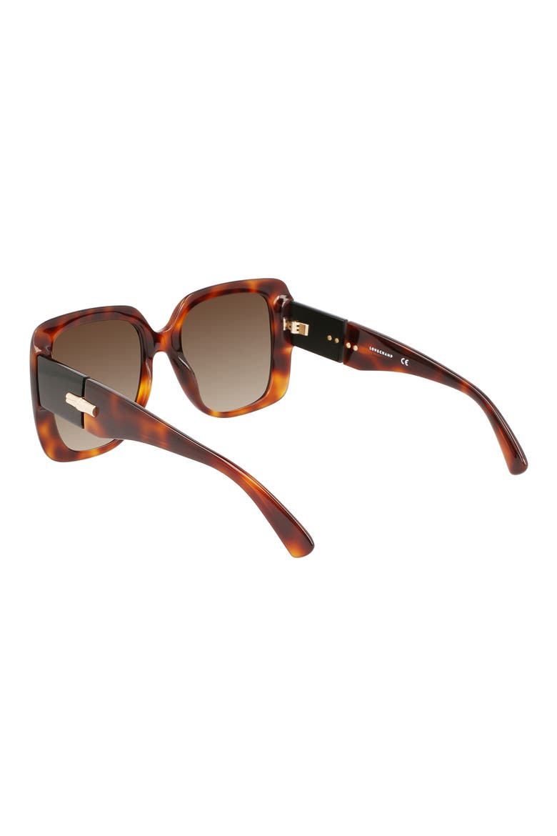 Roseau 53mm Gradient Square Sunglasses, Alternate, color, HAVANA