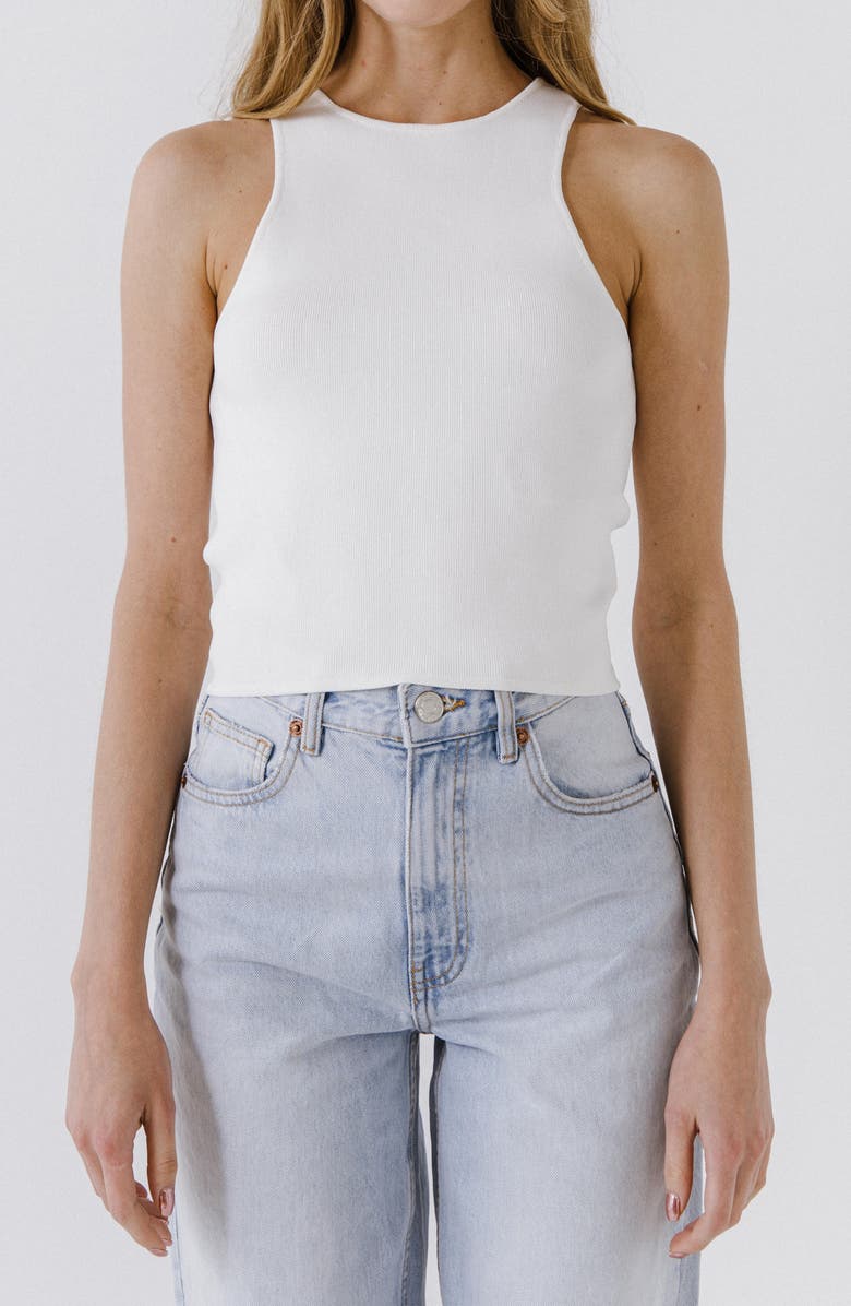 Endless Rose Racerback Rib Tank, Main, color, 