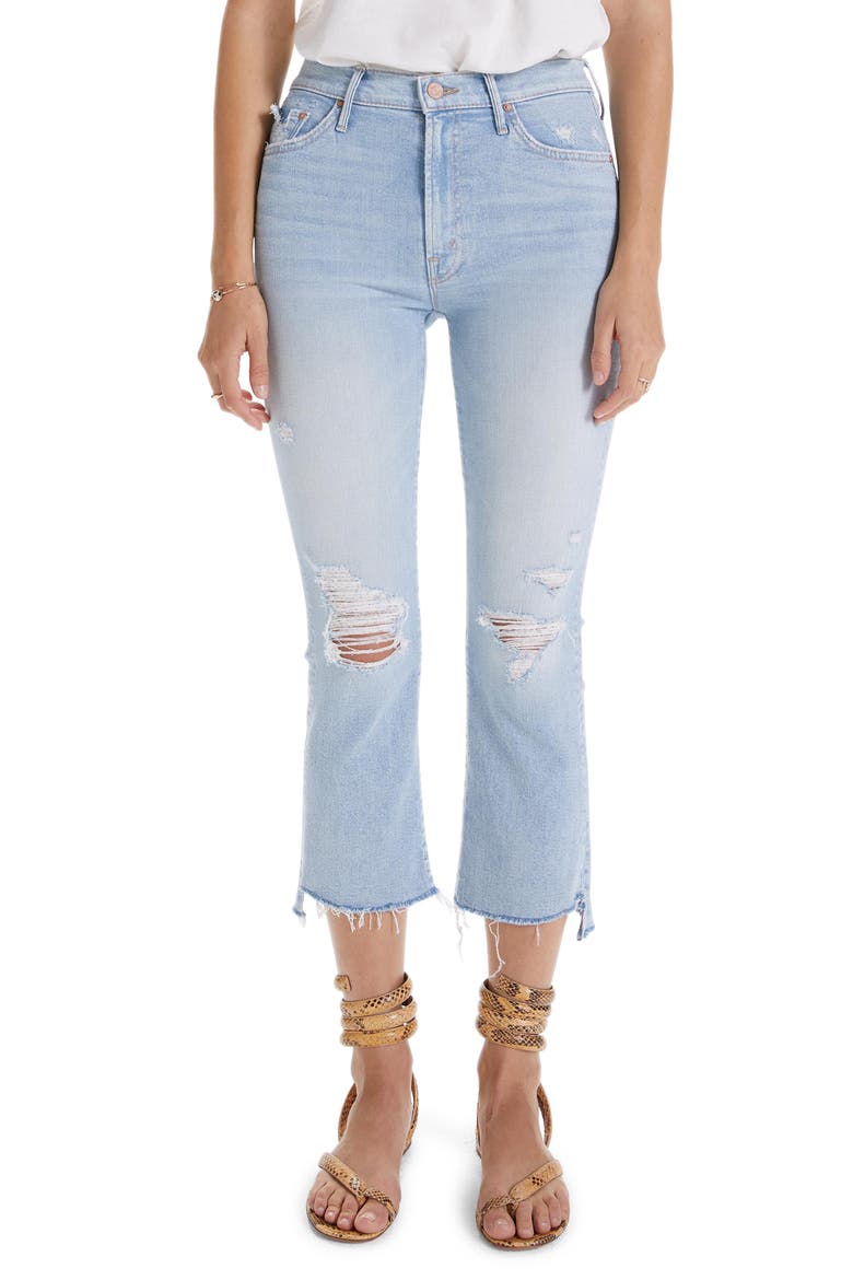 The Insider Crop Step Fray Jeans, Main, color, FREE HUGS