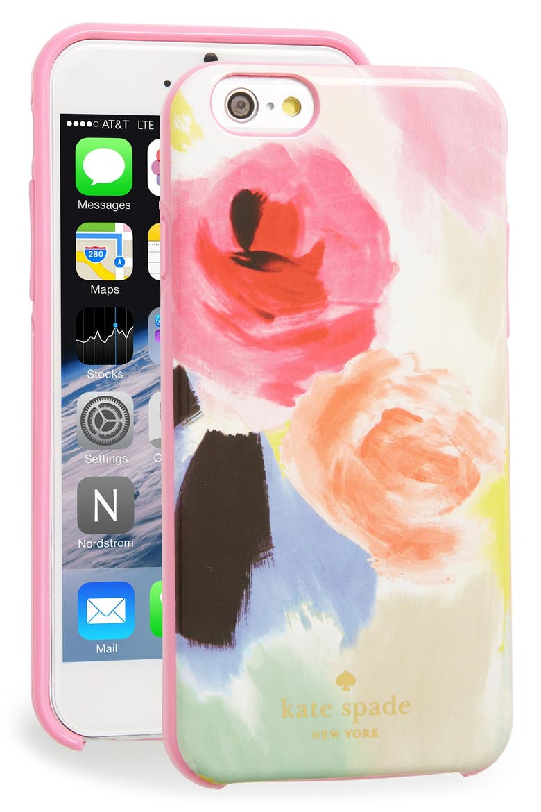 'watercolor floral' iPhone 6 & 6s case, Main, color, PINK MULTI