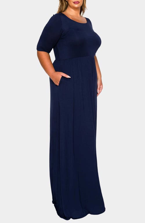 L I V D Eva Jersey Maxi Dress In Blue