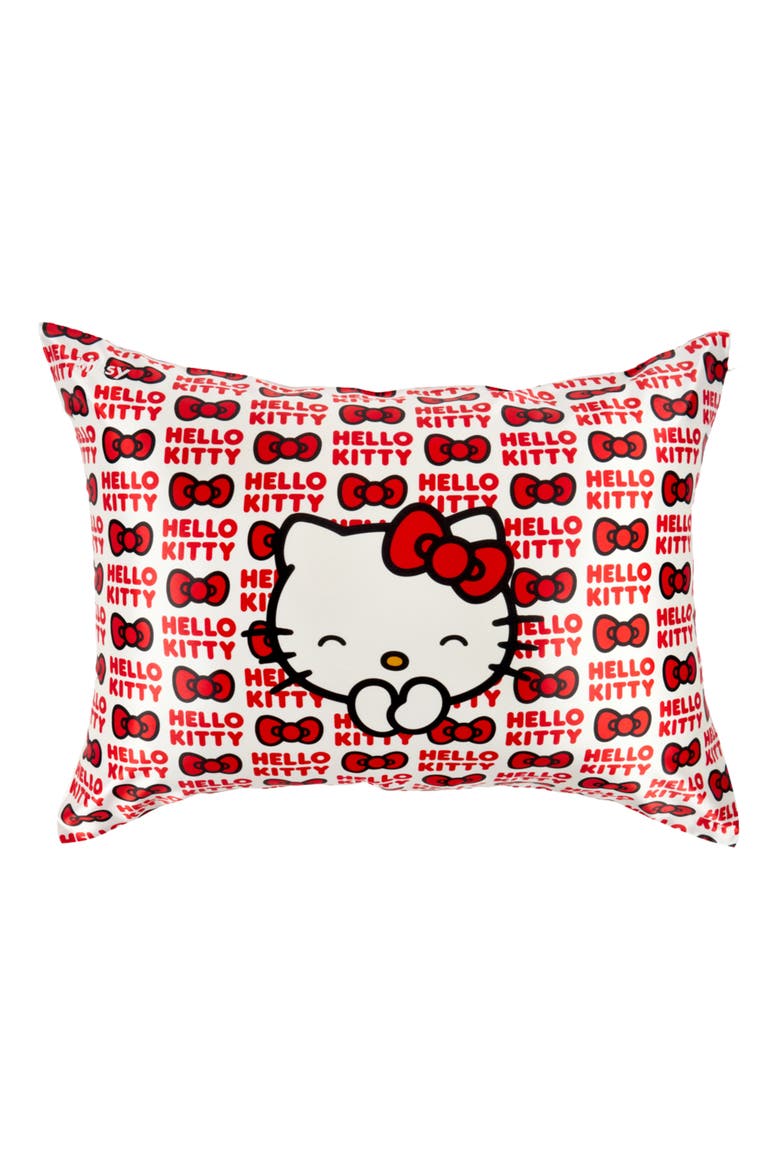 Mulberry Silk Pillowcase, Main, color, HAPPY HELLO KITTY