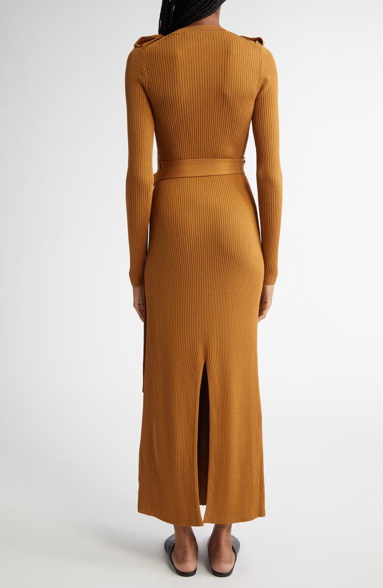 Proenza Schouler Lauryn Long Sleeve Rib Sweater Dress, Alternate, color, 