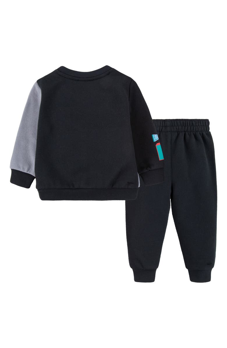 Nike Sportswear Amplify Crewneck Sweatshirt & Joggers Set, Alternate, color, Black