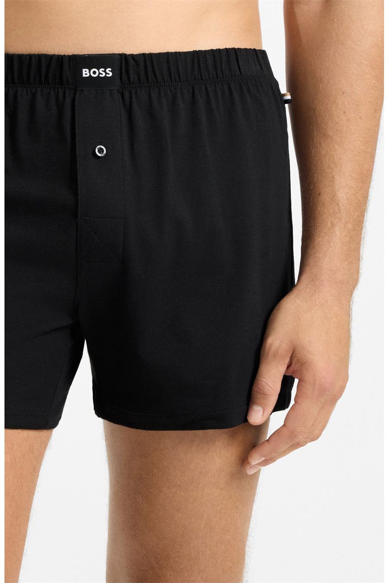 2-Pack Knit Cotton Boxers, Alternate, color, BLACK