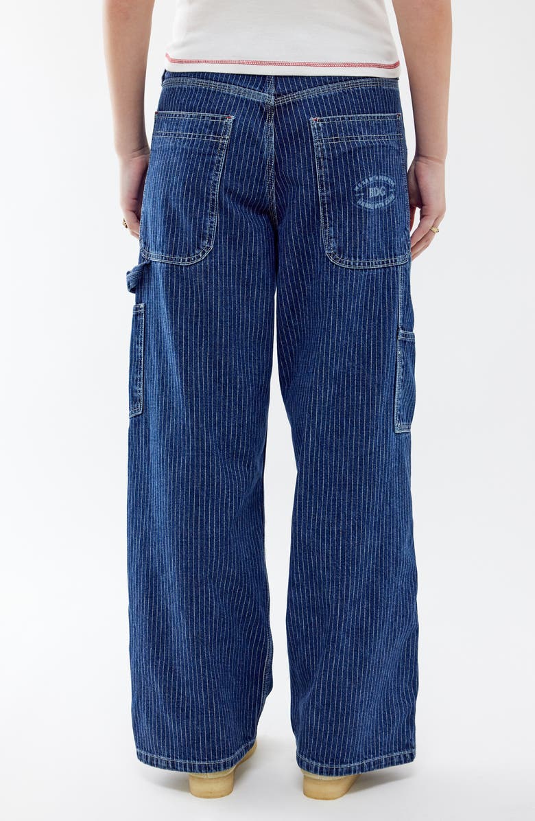 BDG Urban Outfitters Jaya Railroad Stripe Baggy Low Rise Wide Leg Carpenter Jeans, Alternate, color,