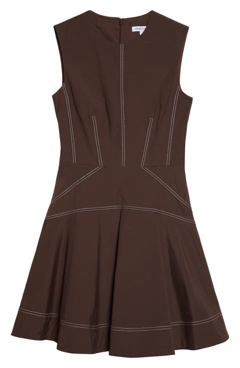 Karrigan Sleeveless Stretch Cotton Minidress