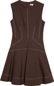 Veronica Beard Karrigan Sleeveless Stretch Cotton Minidress