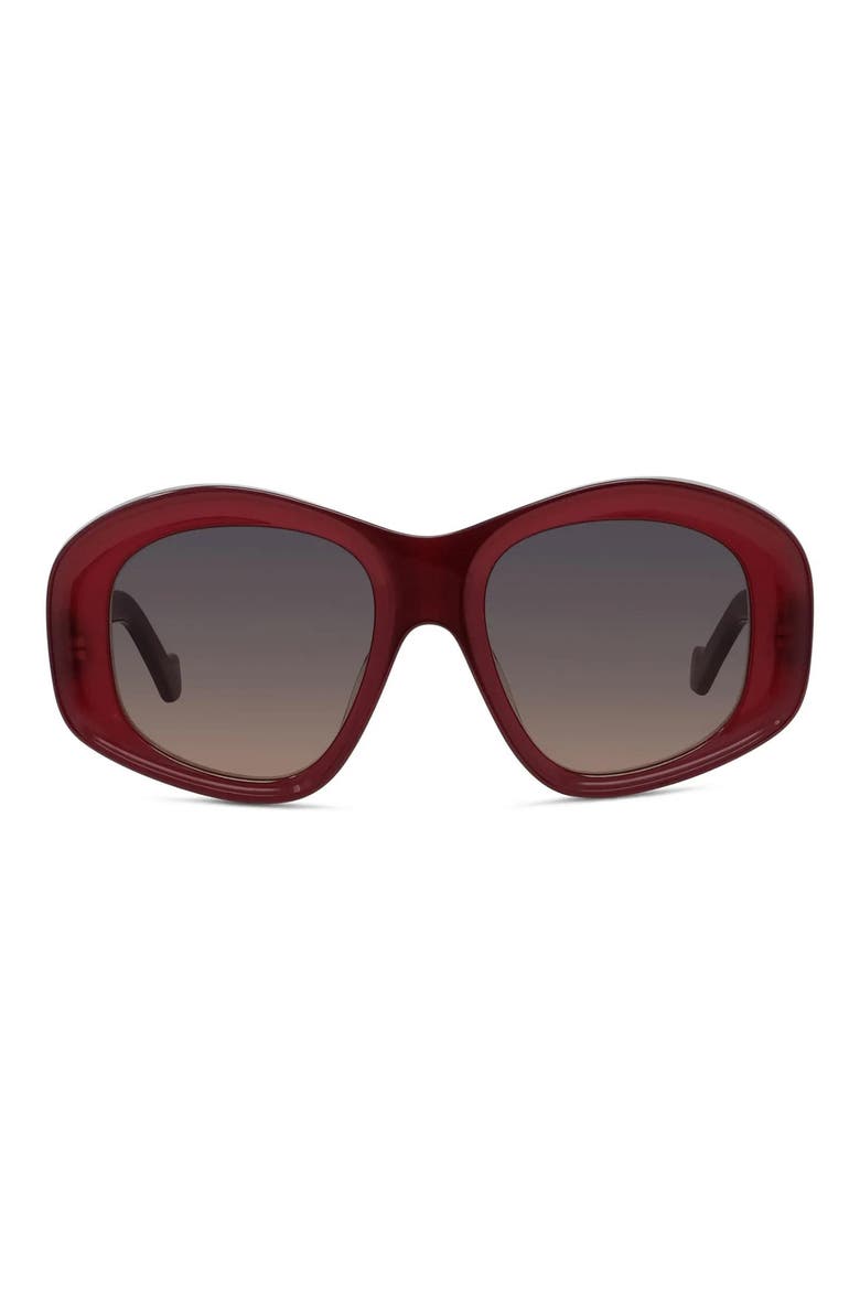 Anagram 51mm Geometric Sunglasses, Main, color, SHINY RED / VIOLET