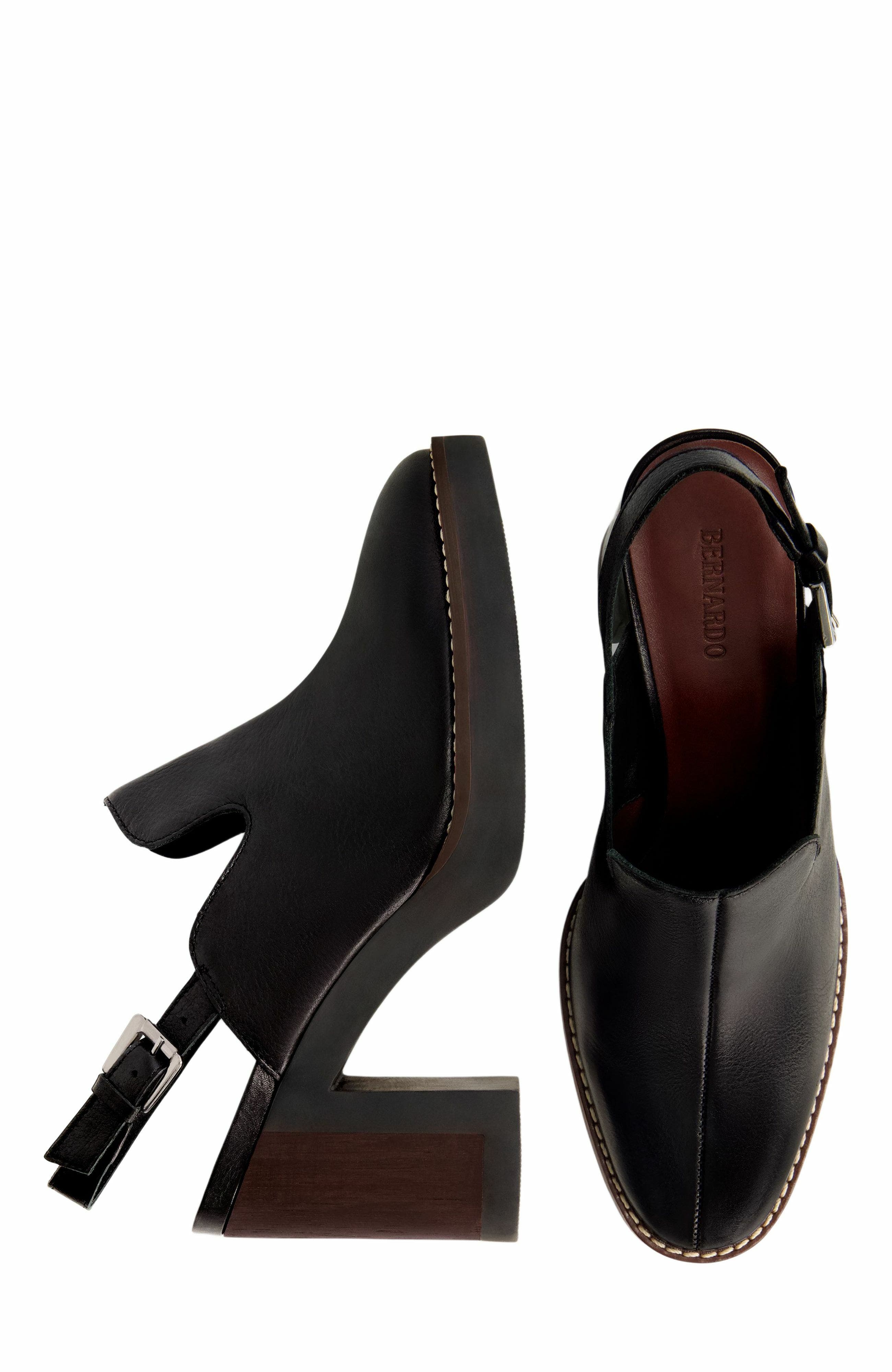 Bernardo Footwear Neza Slingback Clog, Alternate, color, Black