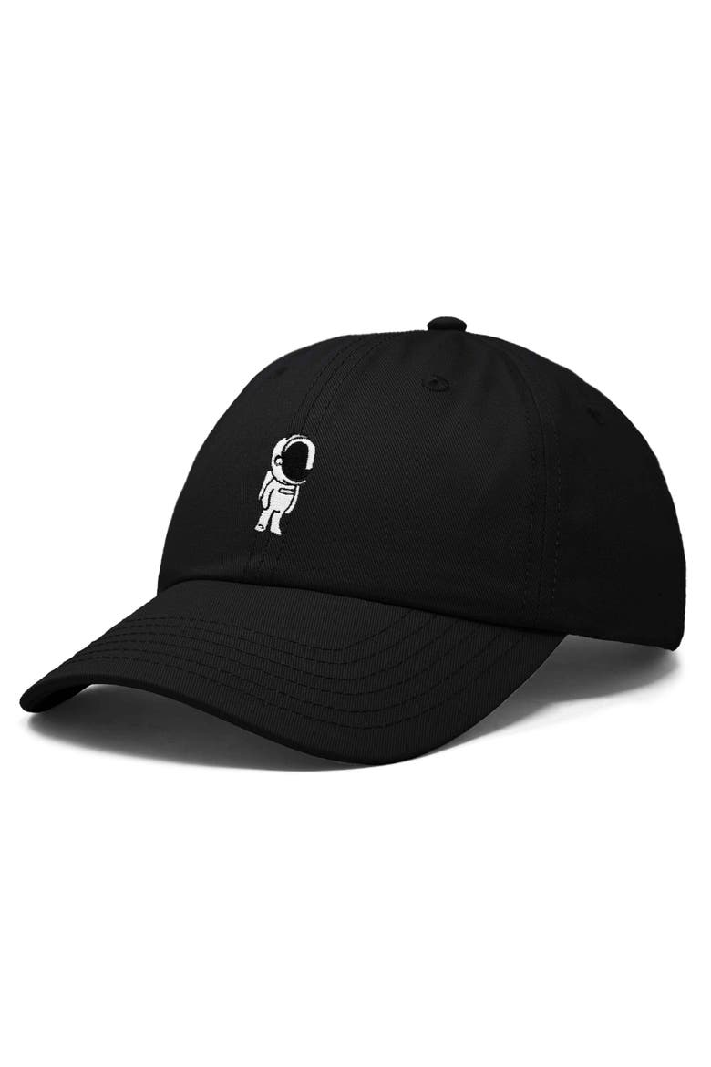Astronaut Embroidered Space Hat, Alternate, color, Black