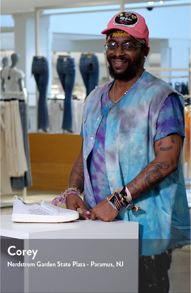 Kimmie Perforated Suede Slip-On Sneaker, sales video thumbnail