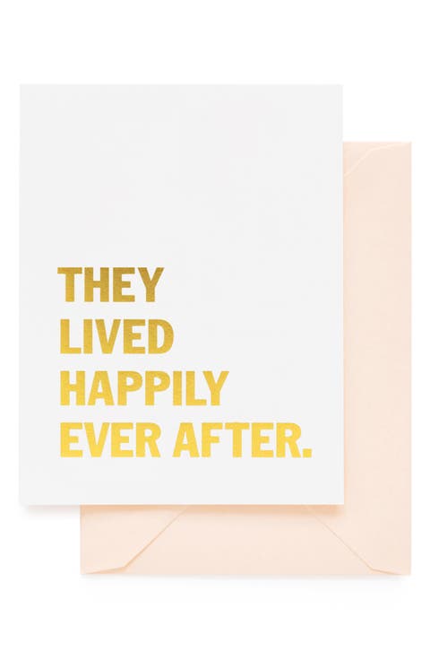 Lived Happily Ever After Card & Envelope