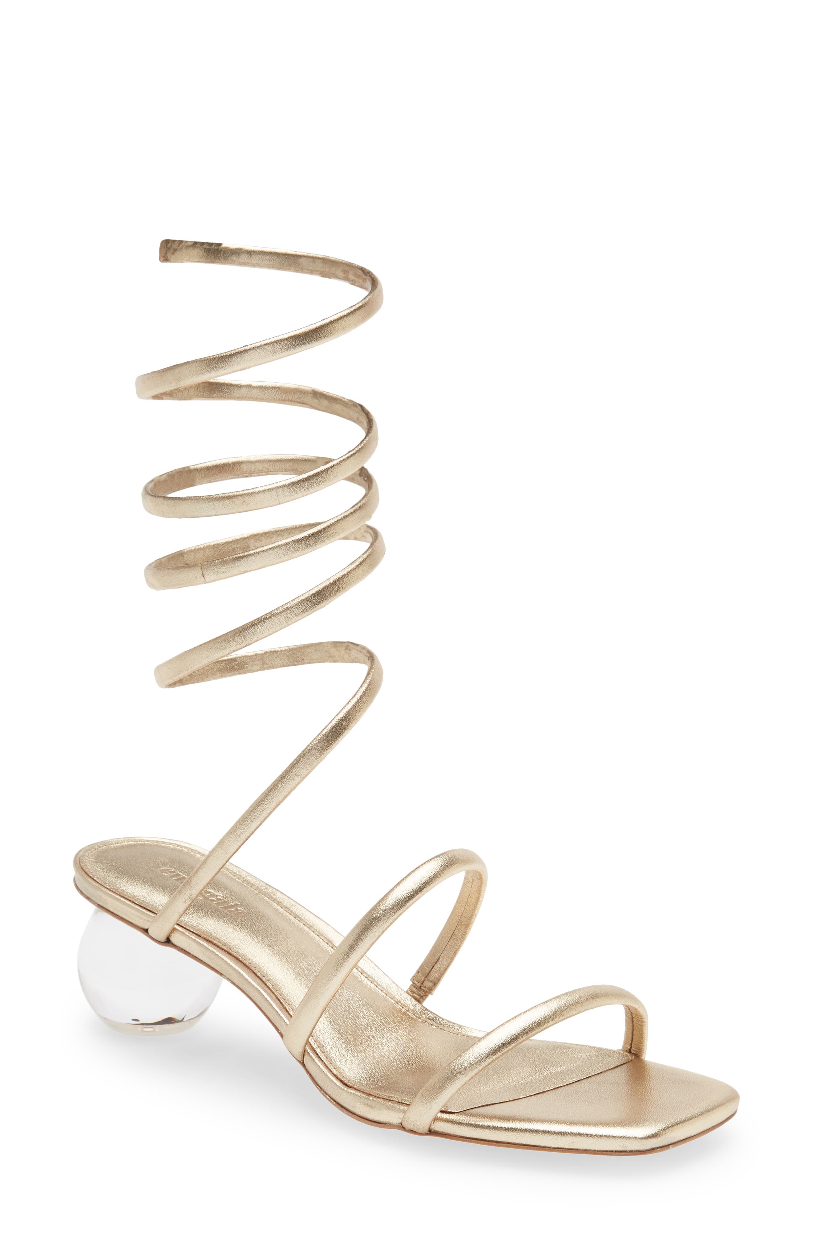 Cult Gaia Freya Ankle Wrap Sandal, Main, color, 