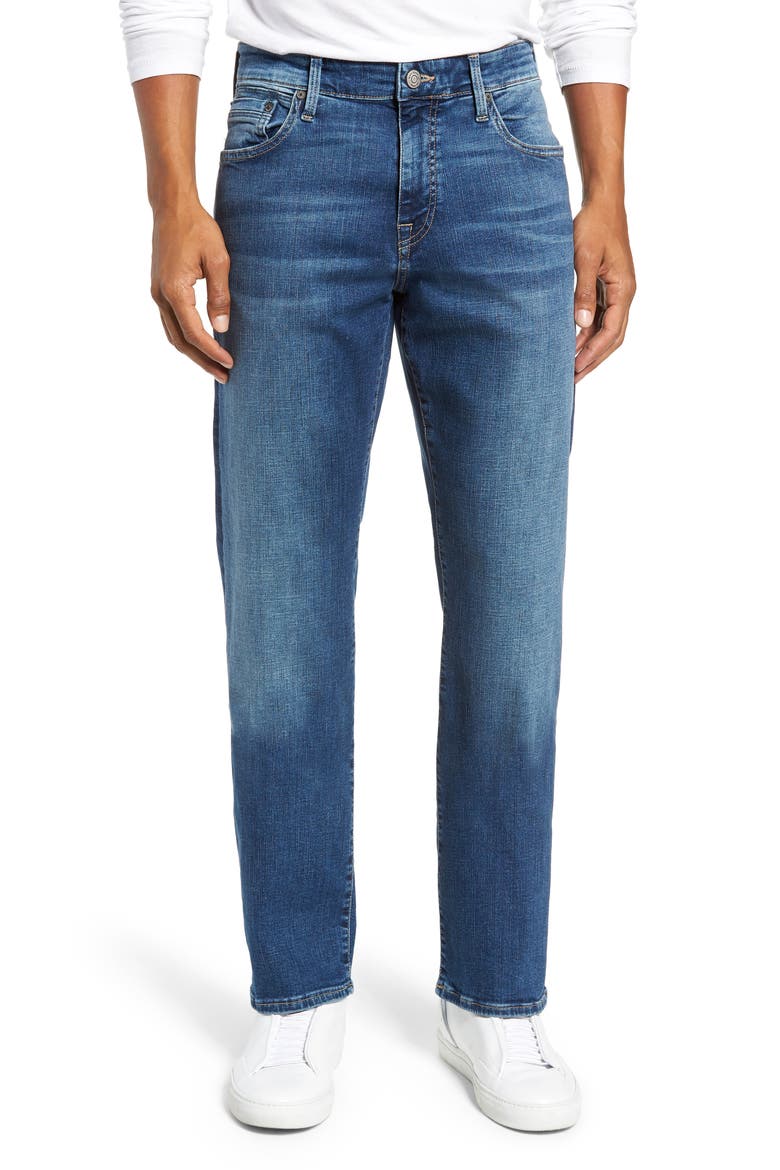 Matt Relaxed Straight Leg Jeans, Main, color, MID BRUSHED CASHMERE
